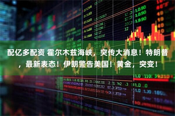配亿多配资 霍尔木兹海峡，突传大消息！特朗普，最新表态！伊朗警告美国！黄金，突变！